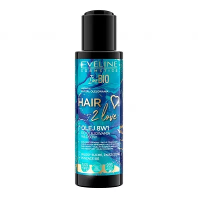 Eveline Cosmetics Hair 2 Love olej 8w1 do olejowania w�os�w 110 ml
