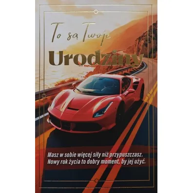 Yeku Karnet urodziny z wymiennymi cyframi JCX-238