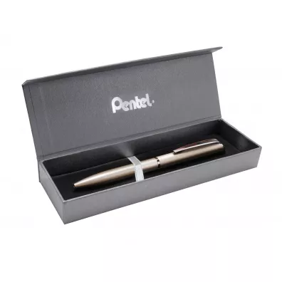 Pentel Eleganckie pi�ro kulkowe EnerGel 0,7 mm BL2007 w etui szampa�skie