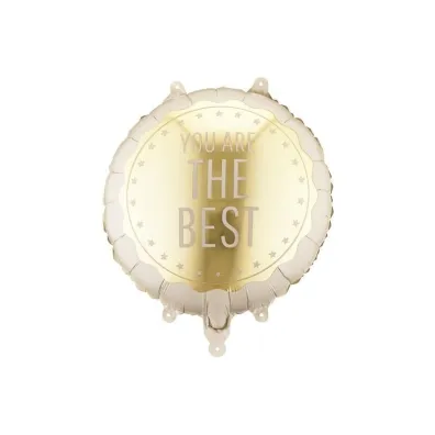 PartyDeco Balon foliowy pastylka You Are The Best 35x35cm
