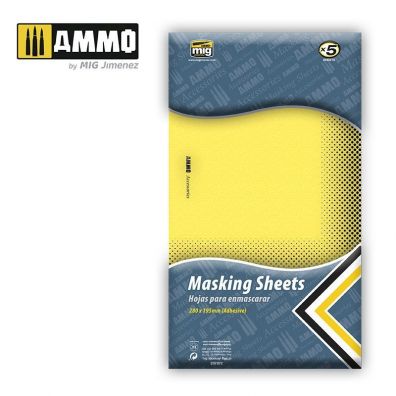 Ammo: Masking Sheets - Adhesive (280 x 195 mm) (5)
