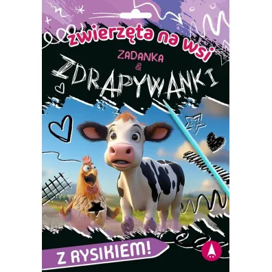 Wydrapywanka 180X260 Zwierz�ta na wsi. Zadanka & zdrapywanki SKRZAT 079739 - Monika  �lizowska