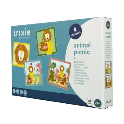 Puzzle 4w1 Piknik ze Zwierz�tkami Trixie Baby