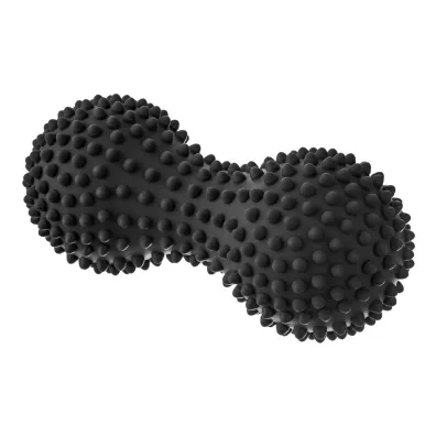 Tullo Fizjo Spiky Massage Wa�ek do masa�u duoball czarny 15,5 cm