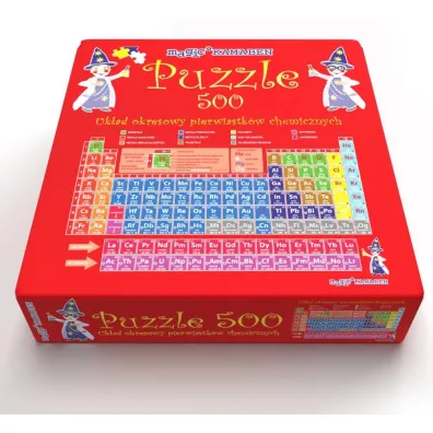 Puzzle 500 el. Uk�ad okresowy pierwiastk�w Kamaben