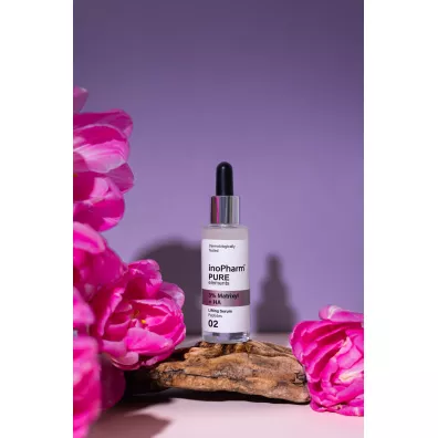 InoPharm Przeciwstarzeniowe serum do twarzy i szyi z 3% Matrixylem i kwasem hialuronowym 30 ml