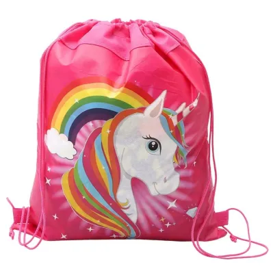 LeanToys Worek na buty Jednoro�ec T�cza r�owy