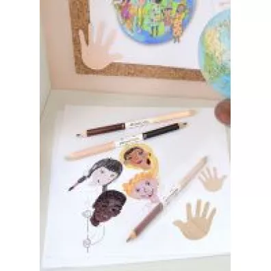 Faber-Castell Kredki dwustronne Children of the world 6 kolor�w 3 szt.
