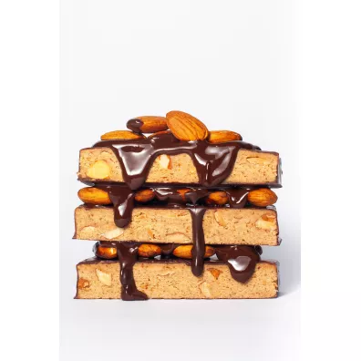 Fizi Baton proteinowy w polewie czekoladowej Choco + almond zgrzewka 10 x 45 g
