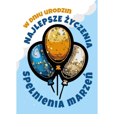 Armin Style KARNET URODZINY B6 Z KOP AS KONFETTI KF-03 FOL