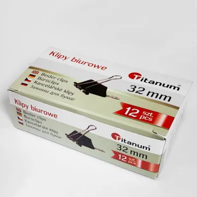 Titanum Klipy biurowe 32mm