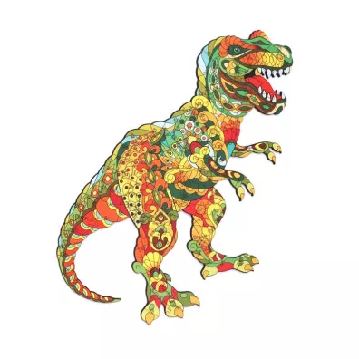 Puzzle drewniane eko 129 el. Tyranozaur rex A3 Maksik
