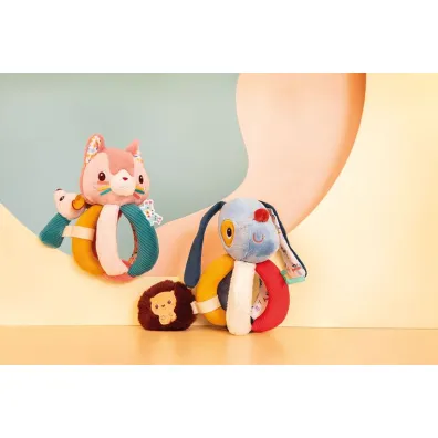 Grzechotka z uchwytami Piesek Jules 6 m+ Lilliputiens