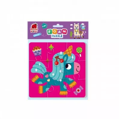 Puzzle piankowe 2w1 Jednoroec i lama Roter Kafer