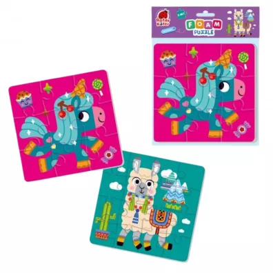 Puzzle piankowe 2w1 Jednoroec i lama Roter Kafer