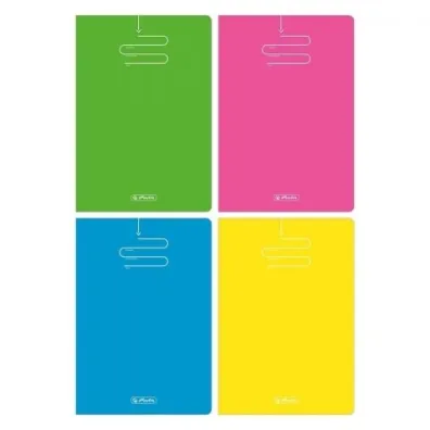 Herlitz, brulion klejony A4, 96 kartek w kratk - Color Blocking