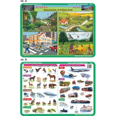 Visual System Podk�adka edukacyjna. Miasto i wie�, �rodki transportu