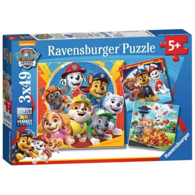 Puzzle dla dzieci 3x49 el. Psi Patrol Ravensburger