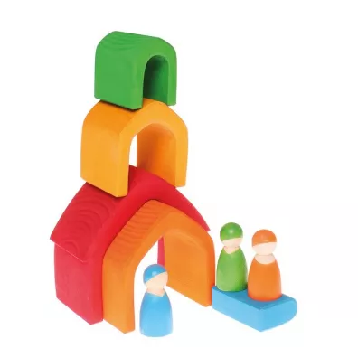 Domek, 5-el., kolorowy, 1 l+ Grimms