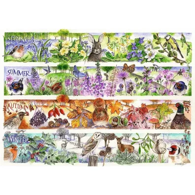 Puzzle 1000 el. Cztery pory roku Trefl