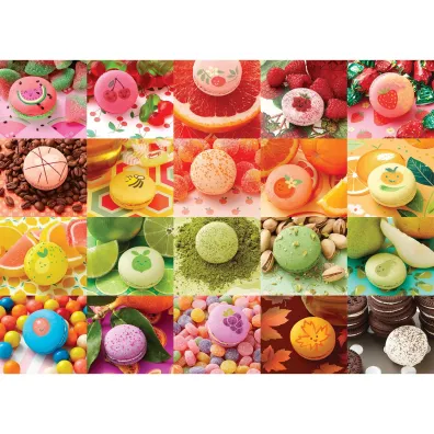 Puzzle 500 Kolorowe makaroniki 113755 Cobble Hill