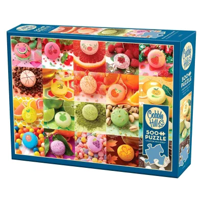 Puzzle 500 Kolorowe makaroniki 113755 Cobble Hill