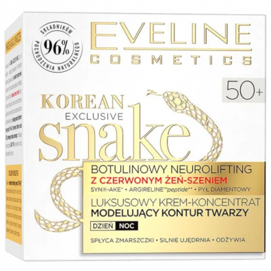 Eveline Cosmetics Korean Exclusive Snake 50+ luksusowy krem-koncentrat modelujcy kontur twarzy 50 ml