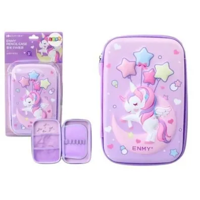 LeanToys Pi�rnik rozk�adany z jednoro�cem fioletowy 23x15cm