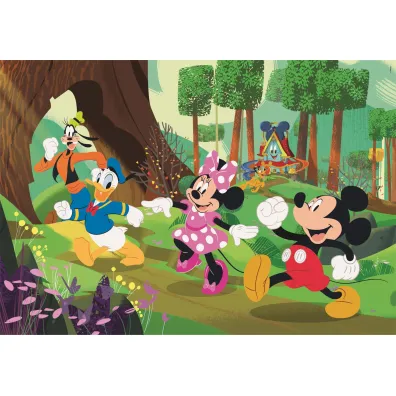 Puzzle 104 el. Maxi SuperColor. Mickey and Friends Clementoni