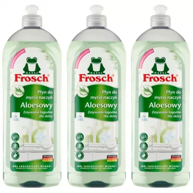 Frosch Pyn do mycia naczy aloesowy Zestaw 3 x 750 ml