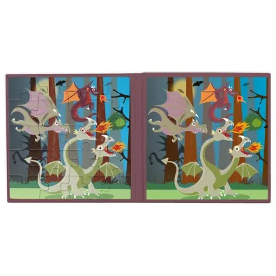 Puzzle magnetyczne Smoki 40 element�w Scratch