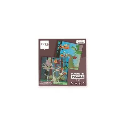 Puzzle magnetyczne Smoki 40 element�w Scratch