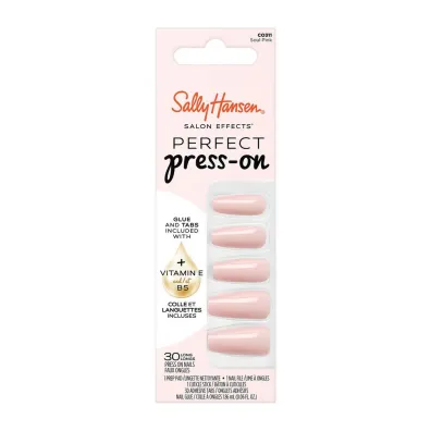 Sally Hansen Salon Effects Perfect Press On sztuczne paznokcie samoprzylepne Soul Pink 30 szt.
