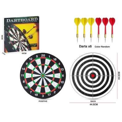 Tarcza z rzutkami dwustronna 45cm Madej