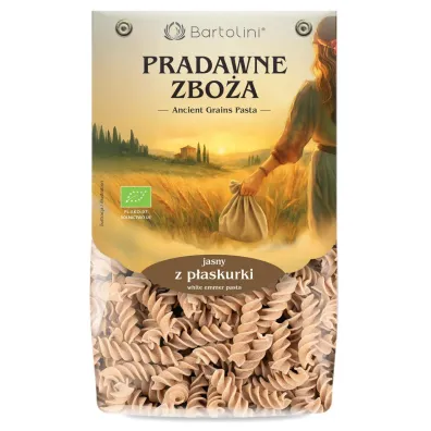 Bartolini Makaron z p�askurki jasny - �widerek 250 g Bio