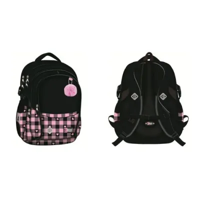 St. Majewski Plecak 4 komorowy BP1 Pink Checkered