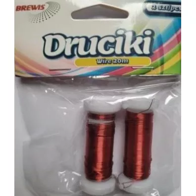 Brewis Drucik florystyczny czerwony 20m