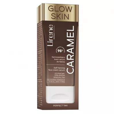Lirene Self Tanning Samoopalajcy krem-serum do twarzy Caramel 50 ml
