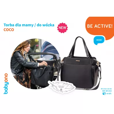 Babyono Torba dla mamy do wzka Coco czarny
