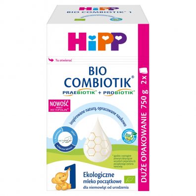 Hipp 1 Bio Combiotik mleko pocztkowe, dla niemowlt od urodzenia 750 g Bio
