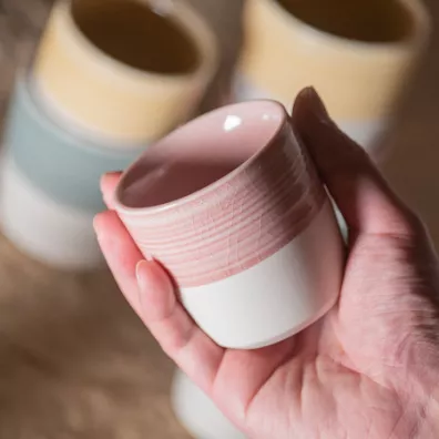 Loveramics Dale Harris Kubek Flat White Cup Pink 150 ml