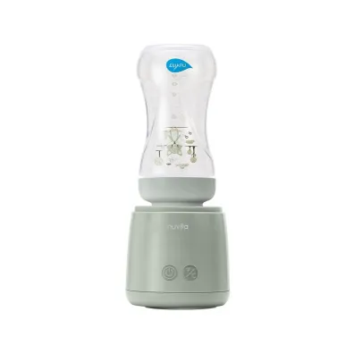 Nuvita Warm`n`Mix Przenony podgrzewacz do butelek z mieszadekiem, Sage Green