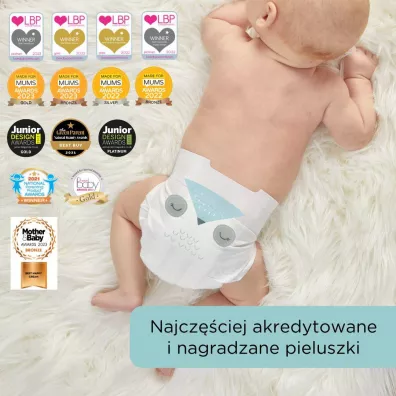 Kit and Kin Biodegradowalne pieluszki jednorazowe 5 Junior (11+ kg), Koala/Monkey 28 szt.