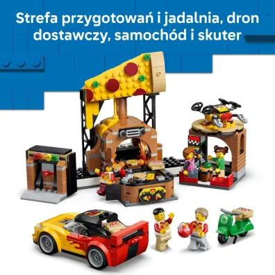 LEGO City Dostawa pizzy z pojazdami 60496