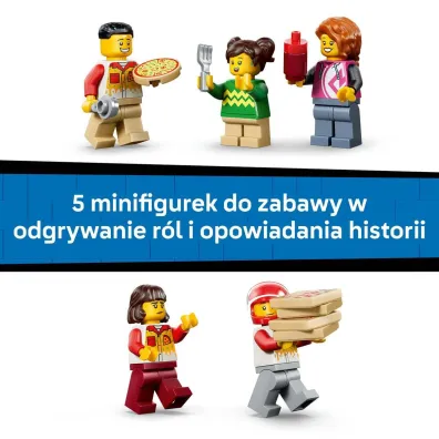 LEGO City Dostawa pizzy z pojazdami 60496