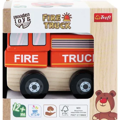 Zabawka drewniana Fire truck 61766 Trefl