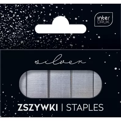 Interdruk Zszywki 24/6 Silver 1000 szt.