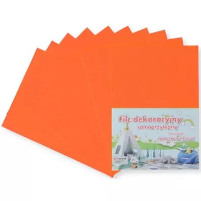 Penword Filc A4 samoprzylepny pomara�czowy 20x30 cm