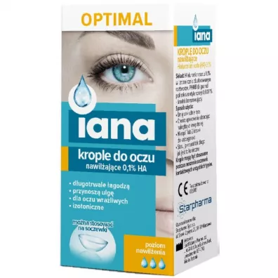Iana Starpharma krople do oczu Optimal 0,1% Ha 10 ml