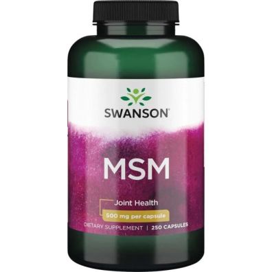 Swanson, Usa MSM 500mg - suplement diety 250 kaps.